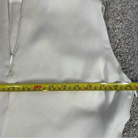 Loewe 100% Silk sleeveless blouse tank cream ivory sz 40 10 Large luxury Rare - Picture 7 of 14